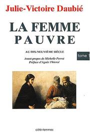 Front cover of La femme pauvre au XIXe siècle by Julie-Victoire Daubié