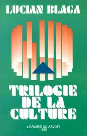 Front cover of Trilogia culturii by Lucian Blaga