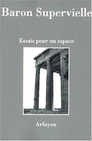 Cover of Essais pour un espace by Silvia Baron Supervielle