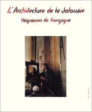 Cover of L' architecture de la jalousie by Sophie Lucet