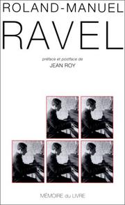 Cover of Ravel by Roland-Manuel