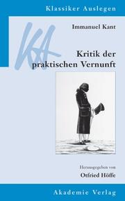 Front cover of Immanuel Kant, Kritik der praktischen Vernunft by Otfried Höffe