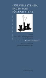 Cover of Für viele stehen, indem man für sich steht (Literaturforschung) (German Edition) by Eckart Goebel