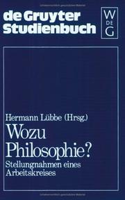 Front cover of Wozu Philosophie? by Arbeitskreis Rolle und Funktion der Philosophie.