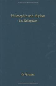Front cover of Philosophie und Mythos by Hans Poser