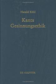 Cover of Kants Gesinnungsethik by Harald Köhl