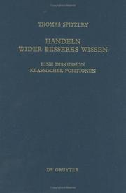 Front cover of Handeln wider besseres Wissen by Thomas Spitzley