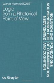 Front cover of Logic from a rhetorical point of view by Witold Marciszewski