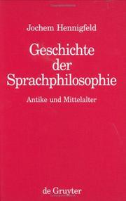 Front cover of Geschichte der Sprachphilosophie by Jochem Hennigfeld