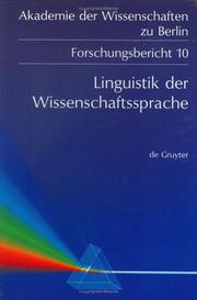 Front cover of Linguistik der Wissenschaftssprache by Heinz Leonhard Kretzenbacher