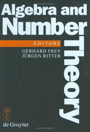 Front cover of Algebra and Number Theory by Gerhard Frey