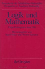 Front cover of Logik und Mathematik by Frege-Kolloquium (1993 Jena, Germany)