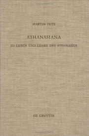 Cover of Athanasiana by Martin Tetz
