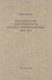 Front cover of Religion und Christentum in Fichtes Spätphilosophie, 1810-1813 by Dirk Schmid