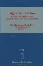 Cover of English in Transition by Unknown