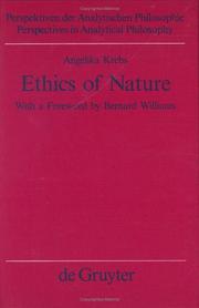 Front cover of Ethics of Nature by Angelika Krebs