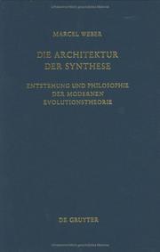 Cover of Die Architektur der Synthese by Marcel Weber