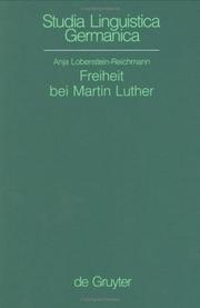 Cover of Freiheit bei Martin Luther by Anja Lobenstein-Reichmann