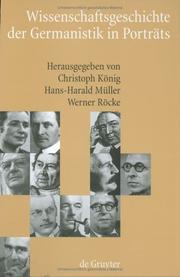 Cover of Wissenschaftsgeschichte der Germanistik in Porträts by Christoph König