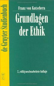 Cover of Grundlagen Der Ethik (De Gruyter Studienbuch) by Franz von Kutschera