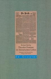 Cover of Theodor Fontane im literarischen Leben by Roland Berbig