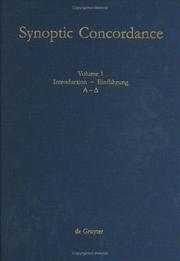 Cover of Synoptic Concordance by Unknown