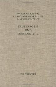 Cover of Tauffragen und Bekenntnis by Wolfram Kinzig
