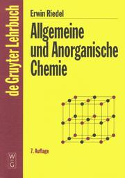 Cover of Allgemeine Und Anorganische Chemie: Ein Lehrbuch Fur Studenten Mit Nebenfach Chemie by Erwin Riedel