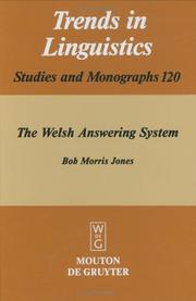 Cover of The Welsh answering system by Bob Morris Jones