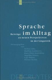 Cover of Sprache Im Alltag by Andrea Lehr