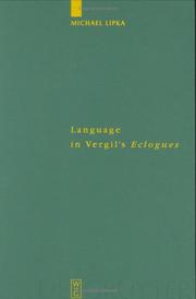 Cover of Language in Vergil's Eclogues by Michael Lipka