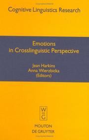 Front cover of Emotions in Crosslinguistic Perspective (Cognitive Linguistic Research) by Unknown