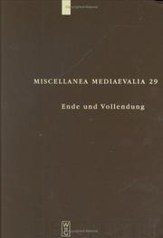 Front cover of Ende und Vollendung by Herausgegeben Von Jan A. Aertsen