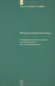 Cover of Wissenstransformationen by Wolf-Andreas Liebert