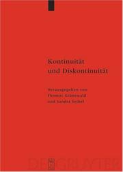 Cover of Kontinuitata Und Diskontinuitat by Unknown