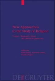 Cover of New approaches to the study of religion by Peter Antes