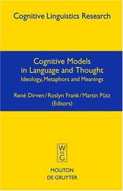 Cover of Cognitive models in language and thought by International L.A.U.D.-Symposium (29th 2002 Landau, Germany)