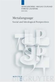 Front cover of Metalanguage by Cardiff Roundtable in Sociolinguistics (3rd 1998 Newtown, Powys, Wales)
