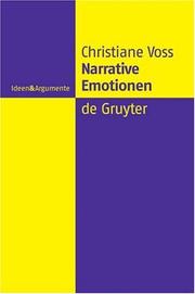 Cover of Narrative Emotionen by Christiane Voss