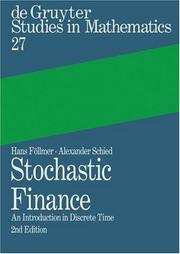 Front cover of Stochastic finance by Hans Föllmer