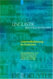 Cover of Grammatikalisierung im Deutschen by Torsten Leuschner