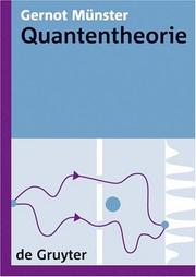 Front cover of Quantentheorie (de Gruyter Lehrbuch) by Gernot Munster