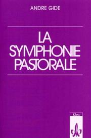 Front cover of La Symphonie pastoral by André Gide