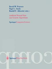 Cover of Artificial neural nets and genetic algorithms by David W. Pearson
