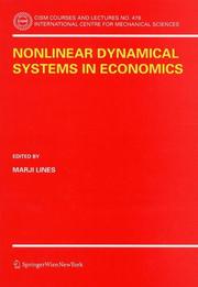 Cover of Nonlinear Dynamical Systems in Economics by Marji Lines