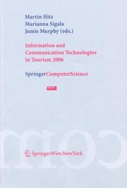 Front cover of Information and Communication Technologies in Tourism 2006 by Martin Hitz