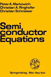 Cover of Semiconductor equations by Peter A. Markowich