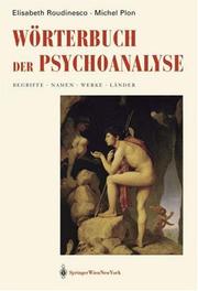 Cover of Wörterbuch der Psychoanalyse by Élisabeth Roudinesco