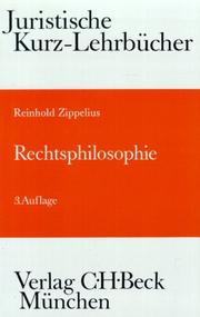 Front cover of Rechtsphilosophie. Ein Studienbuch by Reinhold Zippelius