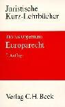 Front cover of Europarecht by Thomas Oppermann